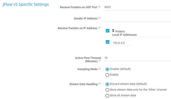 jFlow v5 Specific Settings